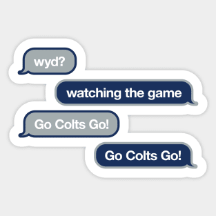 Colts WYD Text Sticker